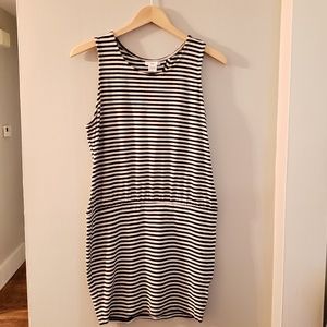 Black & White Striped Mini Dress